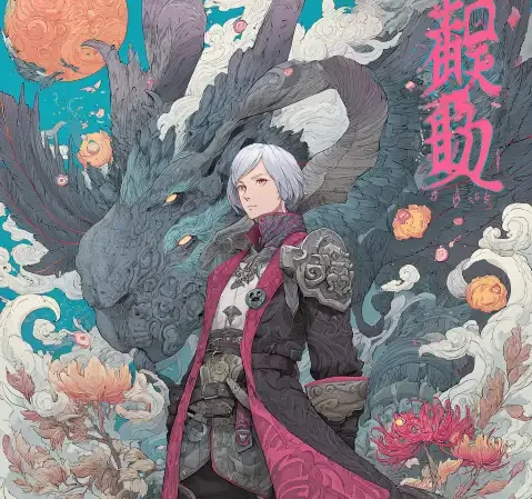 热血题材漫画封面，用动态线条表现战斗场面
